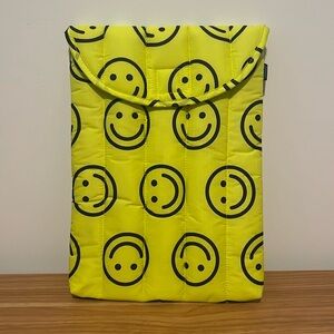 Baggu 13” Laptop Sleeve, Yellow Happy